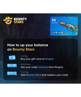 Bountystars.com $5 Wallet Card Code Key GLOBAL